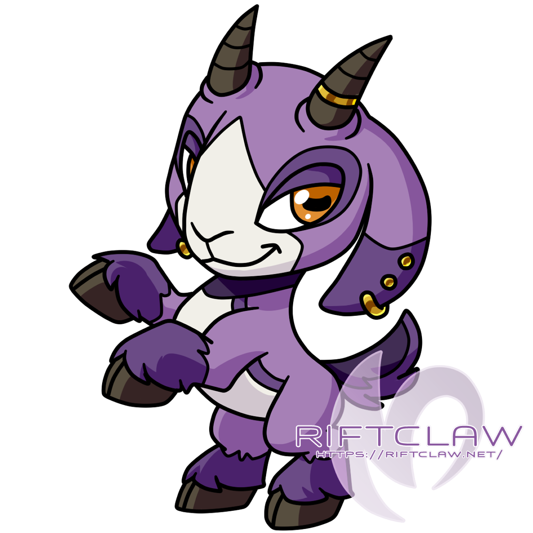 Caprice Amaranth styled as a Neopets ixi.