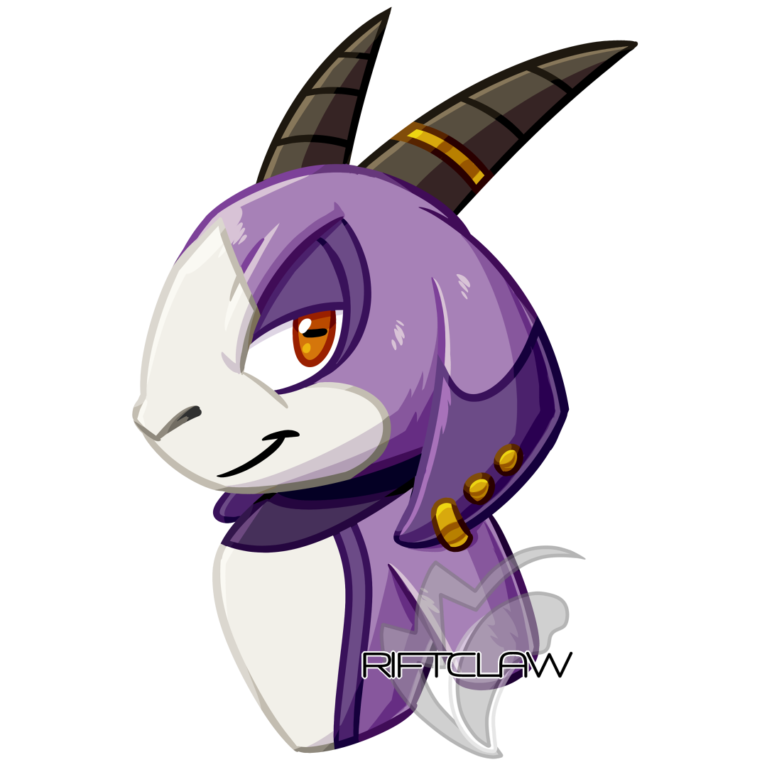 Caprice Amaranth, an anthropomorphic goat.