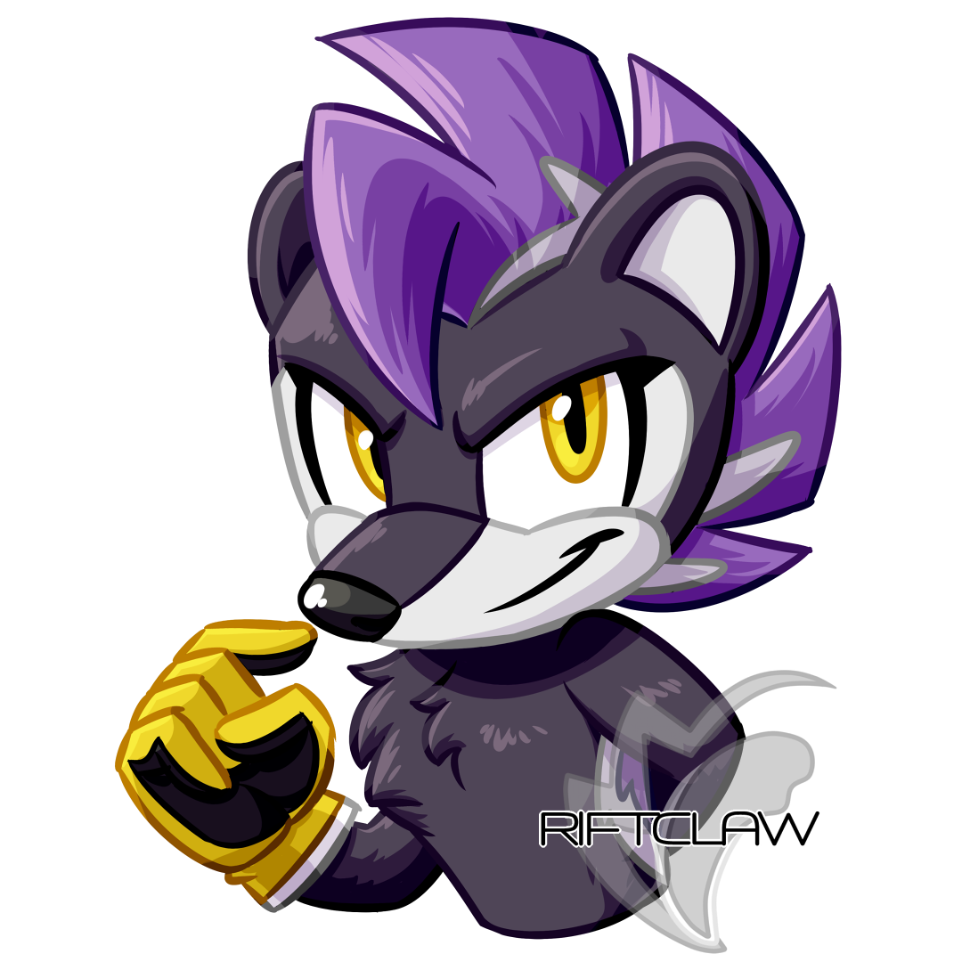 Ricochet, an anthropomorphic skunk.
