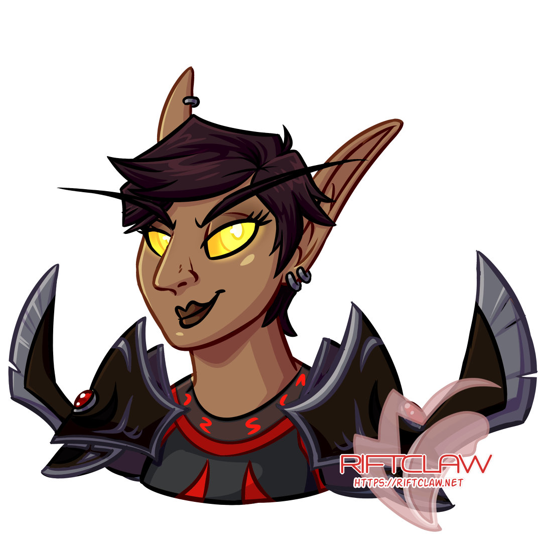 Kassari Bloodmorn, a player character and OC from World of Warcraft.