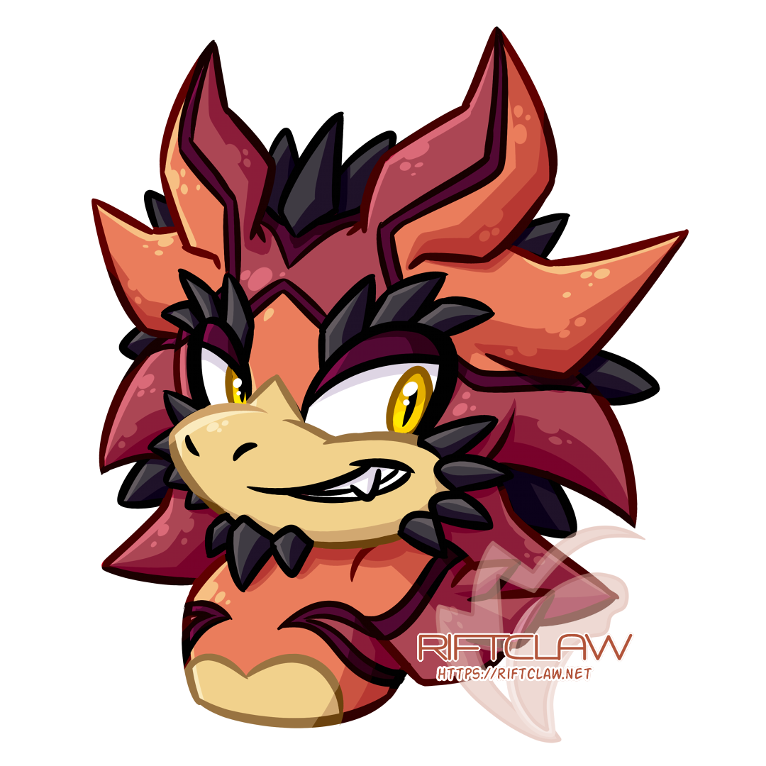 Dusk, and anthropomorphic thorny devil.