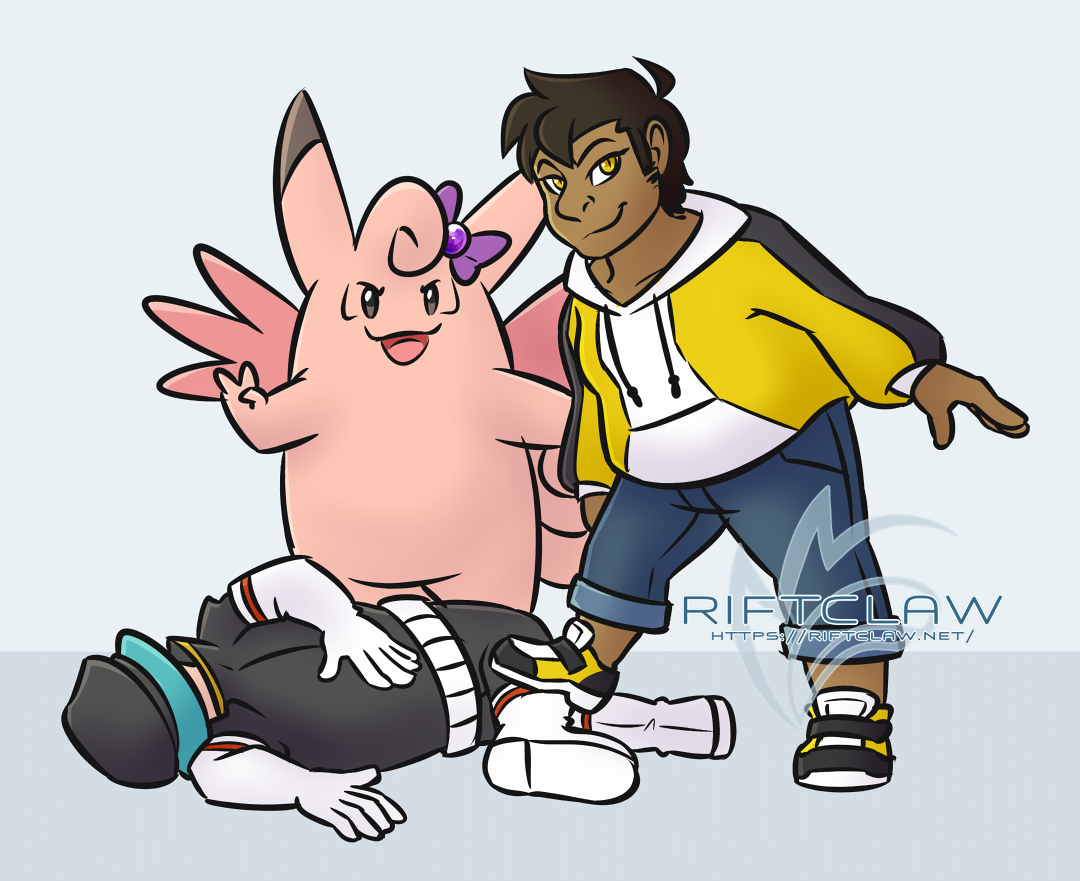 Cain Maple and his clefable, Fabelle