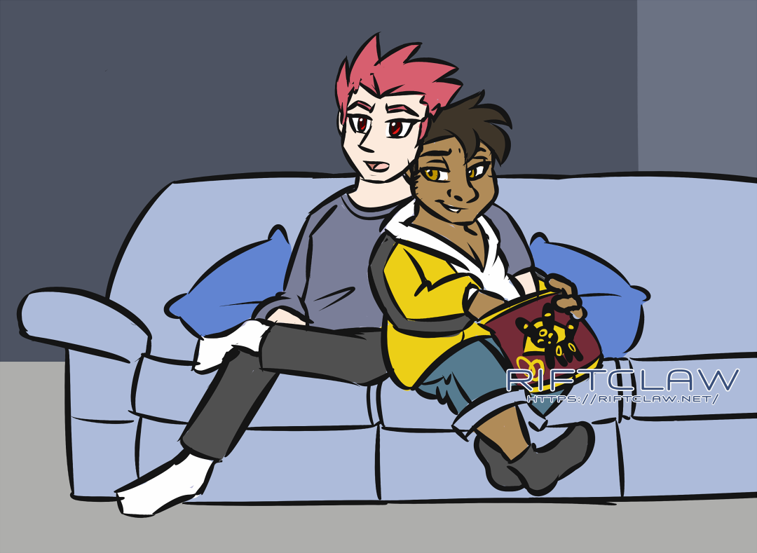 They're probably watching something really stupid. Art by Blake!